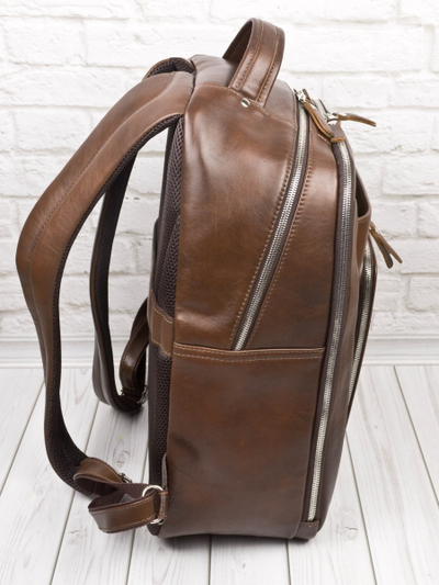 Кожаный рюкзак Montemoro Premium brown (арт. 3044-53)