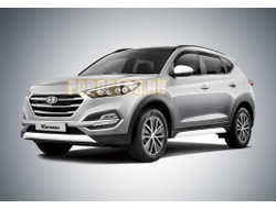Дефлекторы окон AutoFlex, акрил для Hyundai Tucson 2015-