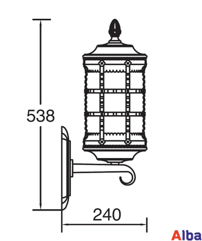 Barselona 81201 bl Парковый светильник