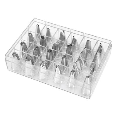 Набор кондитерских насадок 24 шт нержавеющая сталь