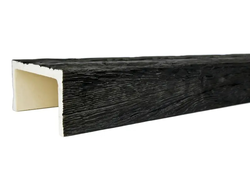 Декоративная балка из полиуретана. Полиуретановая фальшбалка Country Decor угловая пепел