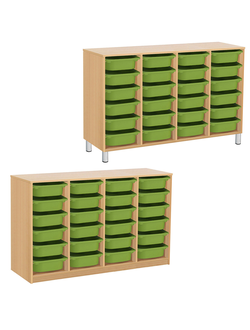 СТЕЛЛАЖНАЯ ВЫДВИЖНАЯ СИСТЕМА ХРАНЕНИЯ 4/96 ПВХ