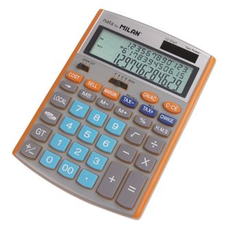Полноразмерный настольный калькулятор Milan-153512O 12-разрядный (оранжевый)