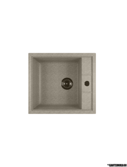 Мойка из искусственного мрамора MIXLINE ML-GM28 прямоугольная отверстие справа 445*500*190мм