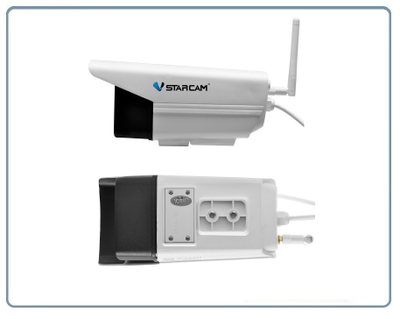 VStarcam. Уличная IP WiFi/LAN видеокамера с прожектором и сиреной с DVR, Full HD (до - 25)