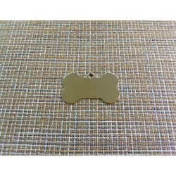 Подвеска кулон кость 50x28 мм золотистый