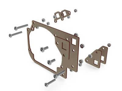 Переходные рамки для Hyundai IX55 Veracruz (2006 - 2012) под модуль Hella 3R/Hella 3 (Комплект, 2шт)