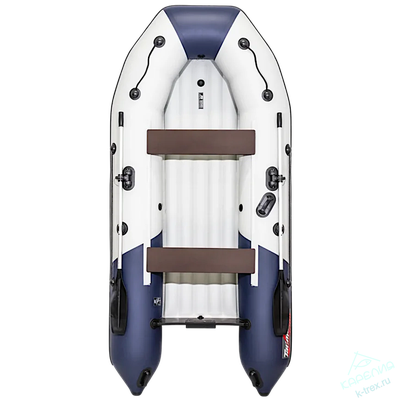 Лодка ПВХ Мастер Лодок Таймень NX3400НДНД Pro "Комби" Св.Серый / Синий