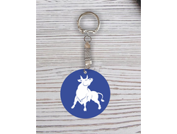 Брелок символика "Быка" с гравировкой №51