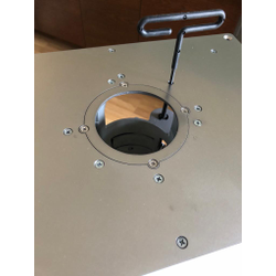 Пластина под BOSCH GMF / GOF 1600 CE для установки фрезера в стол 350*250 ММ. с гравировкой линеек