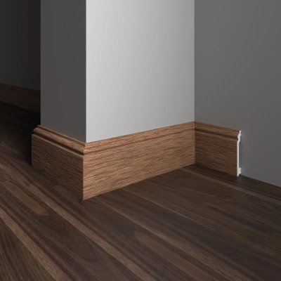 Напольный плинтус Decor-Dizayn 701-83SH, влагостойкий, ударопрочный, 2,4 метра