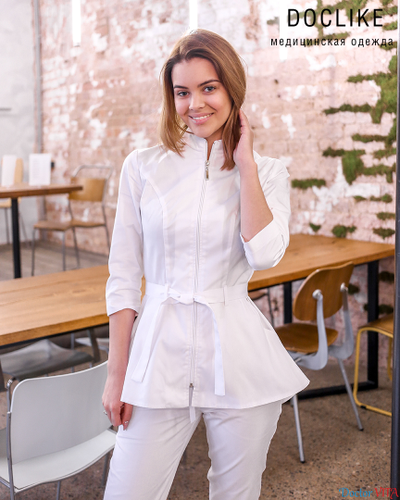 БЛУЗА DOCLIKE DL423 белая