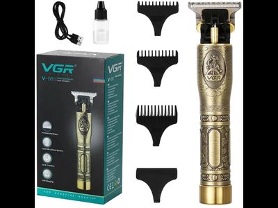 Триммер для волос / бороды / усов VGR V 081 / встроенный аккумулятор / золотой