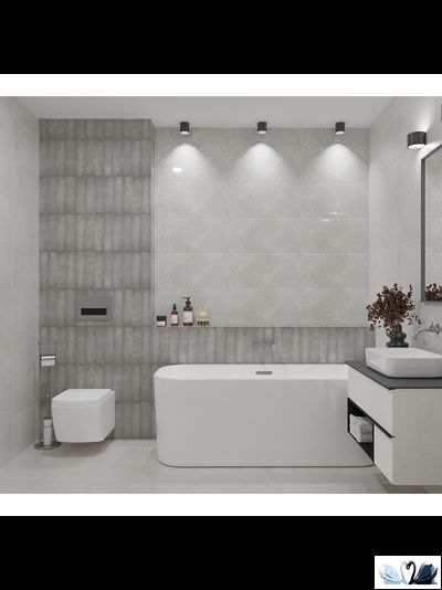 Плитка Azori Bricks Gris 31,5 х 63 см настенная серый