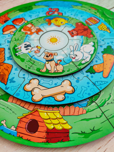 Пазл-пирамида "Животные"