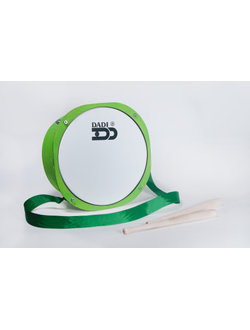 Детский барабан 20 см, зеленый