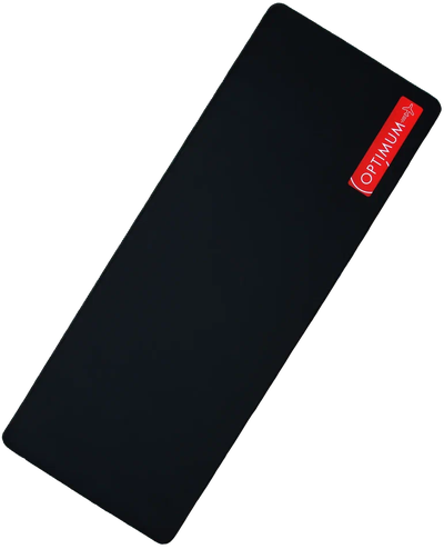 Большой игровой коврик для мыши Optimum, черный с логотипом
