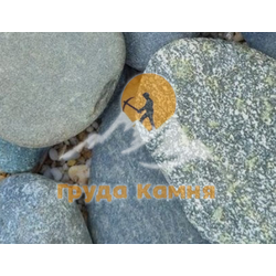 Галька плоская синяя речная, фракция 50-100 мм