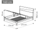 Кровать "Fold" 160х200 см с подъемным механизмом