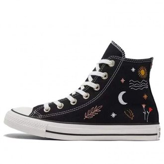 Кеды Converse Chuck Taylor All Star black с вышивкой