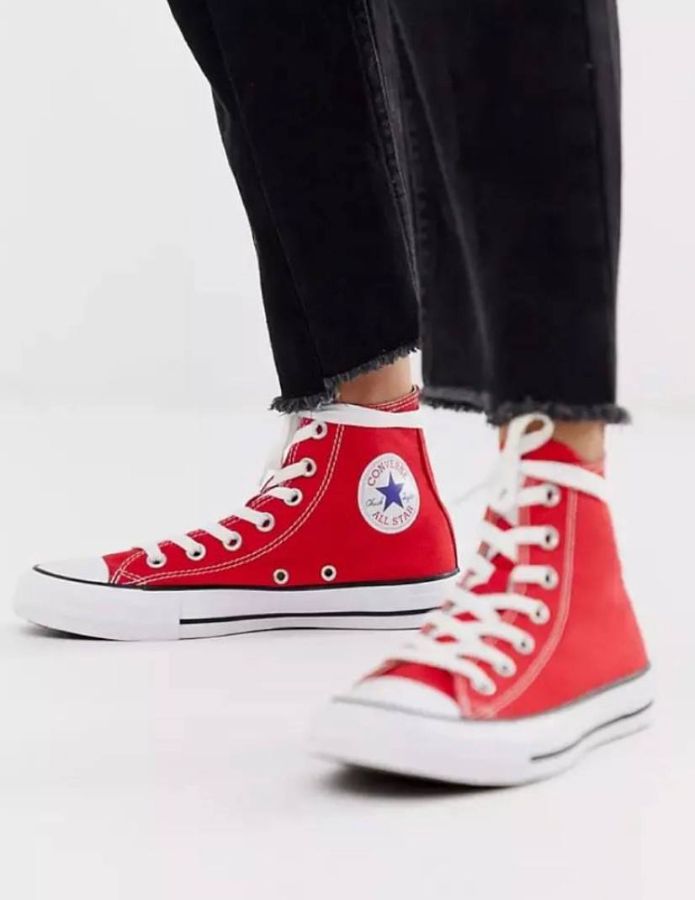 Кеды Converse красные высокие