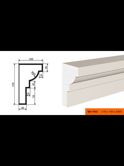 Фасадный карниз из пенополистирола с покрытием LEPNINAPLAST (Лепнинапласт) КВ-170/2