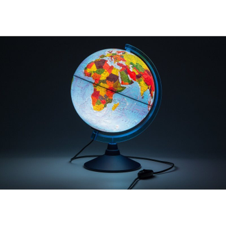 Глобус Globen, Физико-политический с подсветкой, 250мм, Ке012500191