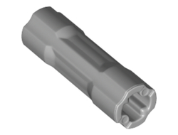 Technic, Axle Connector 3L, Light Bluish Gray (26287 / 6196757 / 6273212)