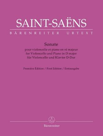 Saint-Saëns, Camille Sonate D-Dur für Violoncello und Klavier