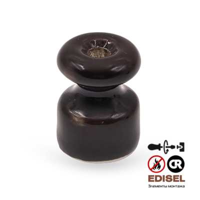 Керамический изолятор 23х18 коричневый