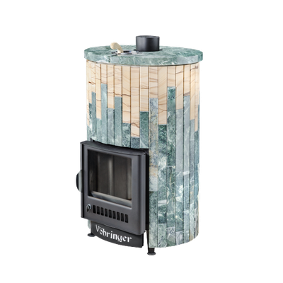 Печь Ферингер Уют Змеевик + Окаменевшее дерево до 18 м3