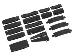 TP2, Комплект оригинальных панелей LEGO Technic #2 18 шт., Black