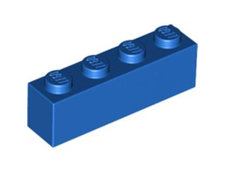 Brick 1 x 4, Blue (3010 / 301023)