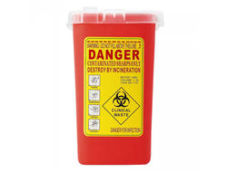 Контейнер для утилизации отходов 1000 мл KU-50 red
