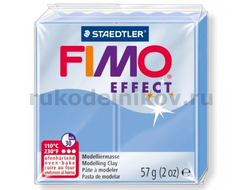 полимерная глина Fimo effect, цвет-agate blue 8020-386 (голубой агат), вес-57 гр