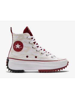 Кеды Converse Run Star Hike белые с красным на платформе 173125C оригинальные купить в Москве