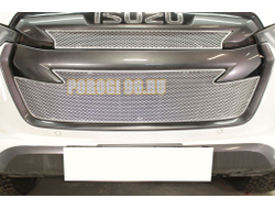 Защита радиатора Isuzu D-Max 2019- chrome низ PREMIUM