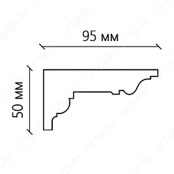 Карниз гладкий SKT124