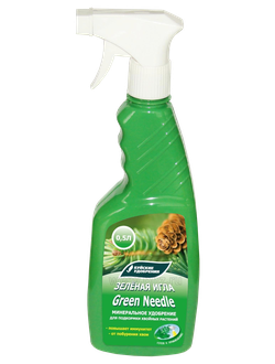 ЖИДКОЕ КОМПЛЕКСНОЕ УДОБРЕНИЕ-СПРЕЙ "ЗЕЛЕНАЯ ИГЛА" 500мл.