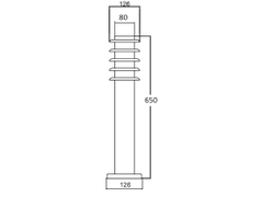 Ландшафтный светильник серии  INOX 650