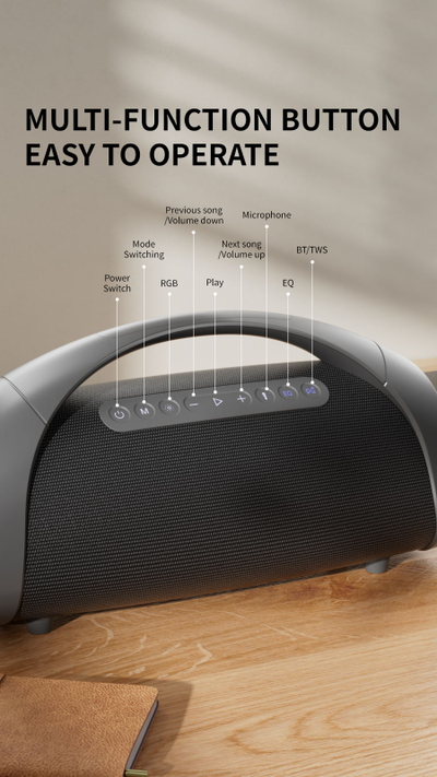 Караоке - система SODLK S1617 320W BLUETOOTH аккумуляторная с двумя беспроводными микрофонами