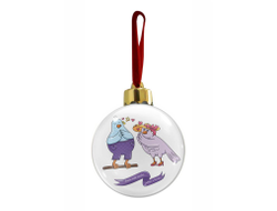 Новогодний ёлочный шар #8 на День влюблённых, 14 февраля