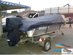 Тент на лодку WINDBOAT 46 DC