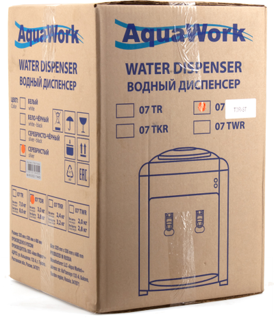 Кулер для воды Aqua Work 0.7-TKR серебро, с нагревом без охлаждения