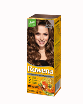 ROWENA Стойкая Крем-Краска для волос (с аммиаком) тон 6.70  Шоколадно-Коричневый