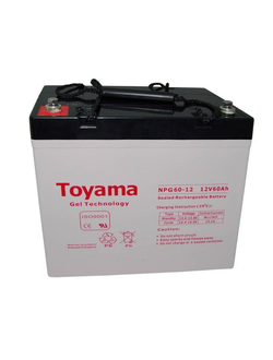 Гелевый аккумулятор TOYAMA 60 Ач 12В GEL NPG 60-12