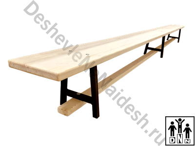 Скамейка гимнастическая 3 м металлические ножки