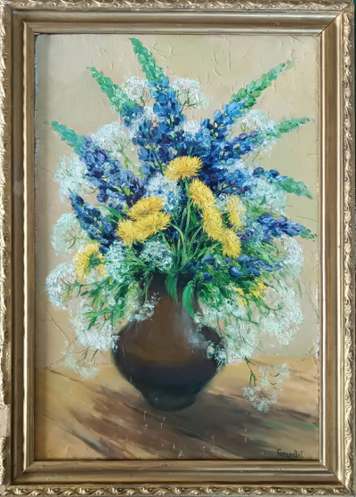 "Полевой букет" холст масло Перов Н.В. 1990 год
