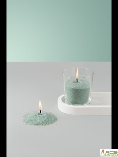 Насыпная свеча "Радость" 7*7 см, цвет "Мятный"