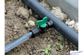 Подключение капельной ленты к трубе ПНД 32 через стартовый кран